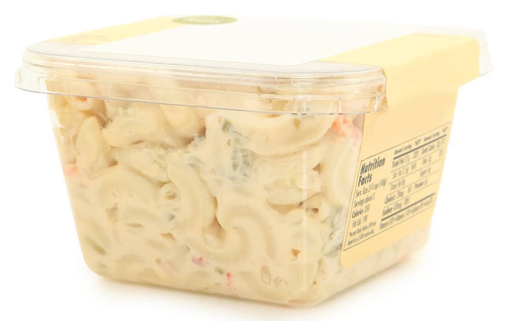Macaroni Salad in a Container
