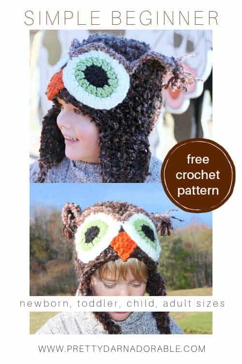 free crochet owl hat pattern newborn to adult