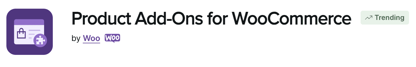 Product add-onse for woo plugin