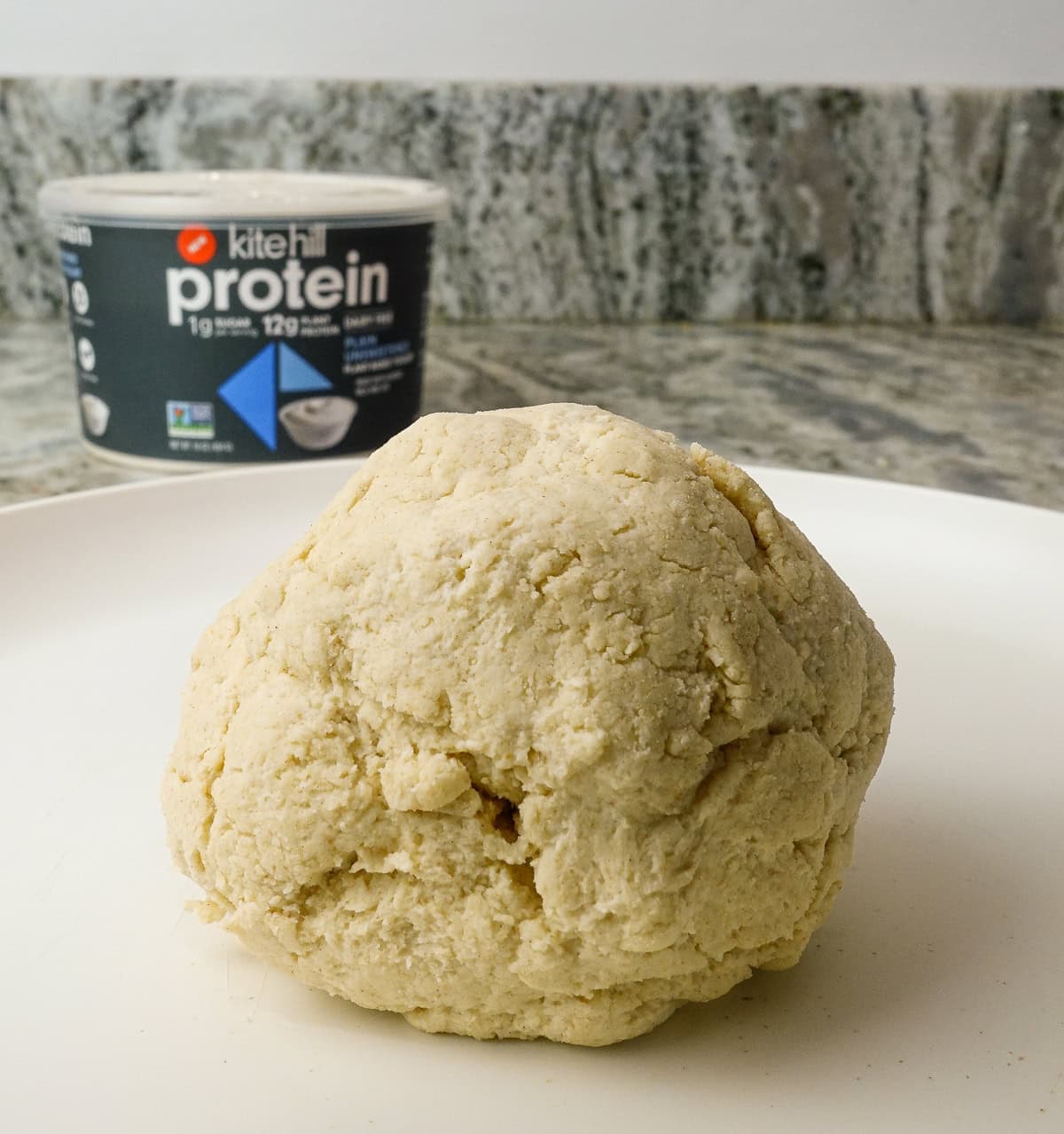 Vegan yogurt dough