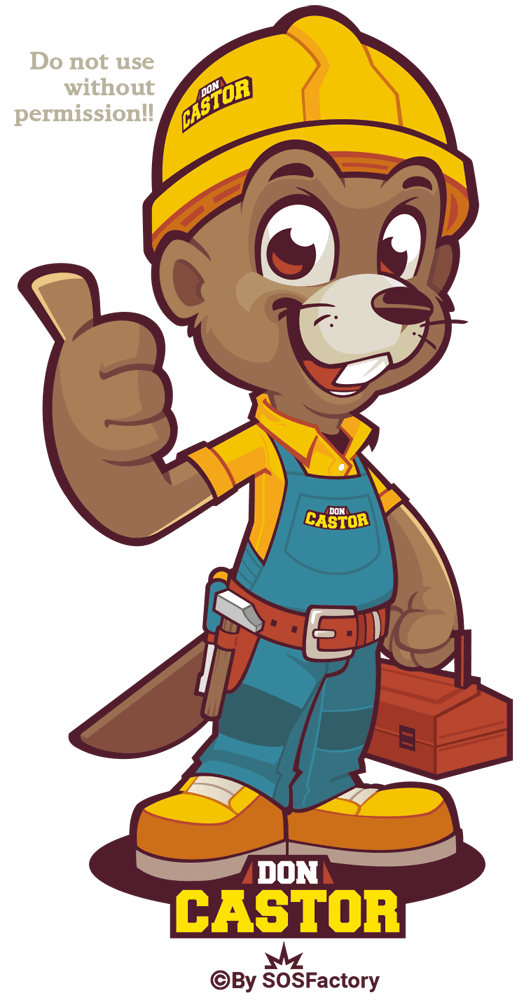 mascot-design-castor mascot design don castor