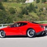 A car driving on a road