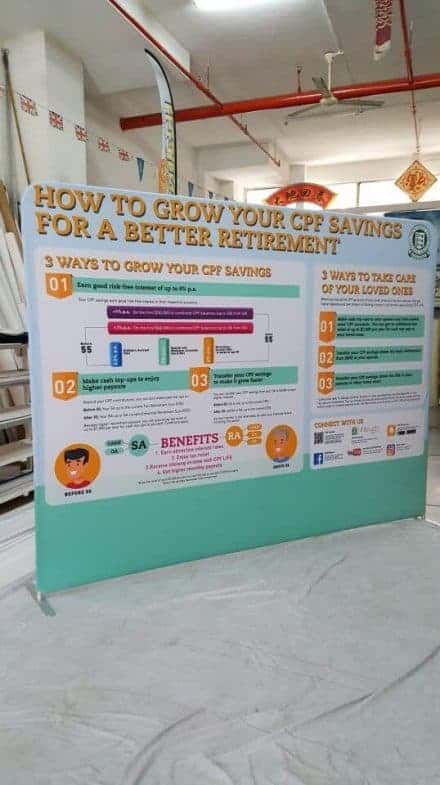 3 x 2.25m Tension Fabric display - CPF