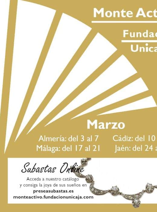 Monte Activo de Fundación Unicaja - Subastas online de joyas en preseasubastas.es - Marzo 2022