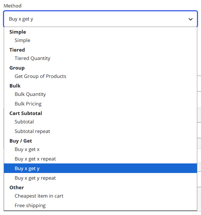 Select the gifting method