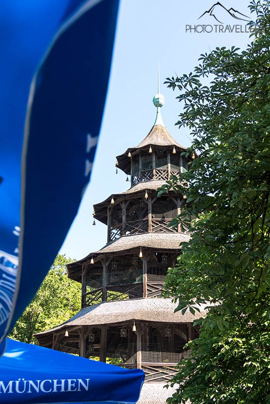 Der Chinesische Turm im Englischen Garten in München