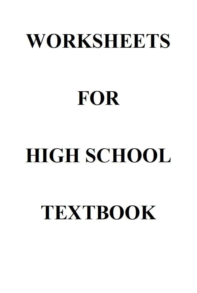 Worksheets for High School