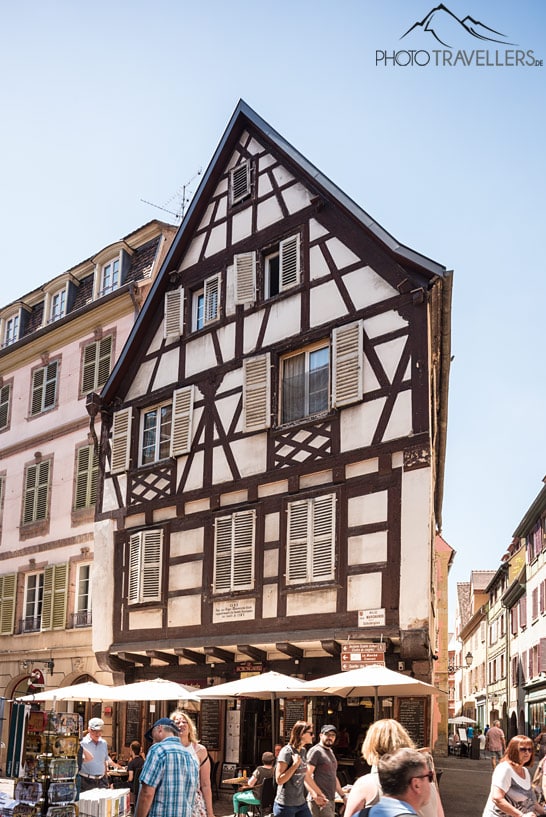 Das Maison Schongauer in der Rue des Marchands in Colmar