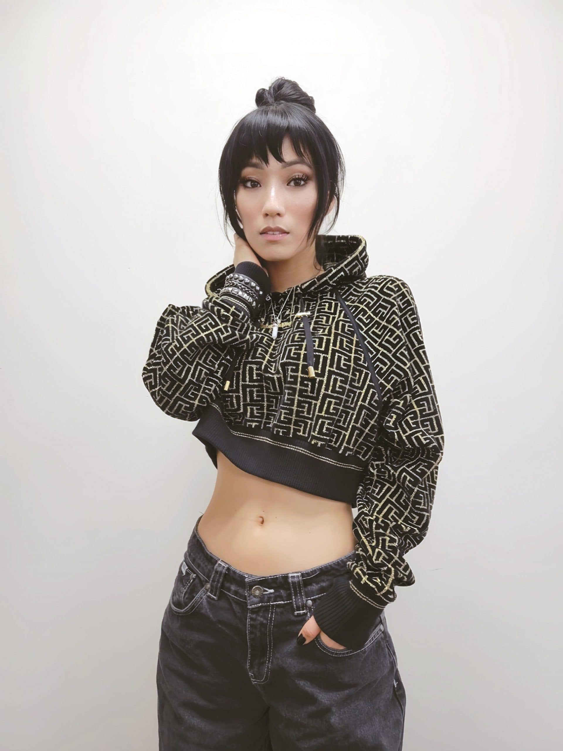 Korean American singer AZRA profile photo in Los Angeles, part of Dodgers Korean Heritage Night coverage