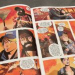 Captures de bande dessinée illustrant une immersion dans l'univers d'Air-Gaming, avec des personnages dans un décor automnal, évoquant l'aspect ludique, communautaire et décontracté du gaming en ligne.