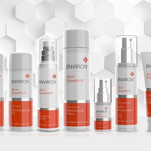 Environ cosmetica merk met Skin EssentiA huidverzorging.