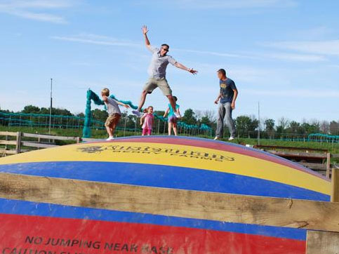 giant jump pad park attraction
