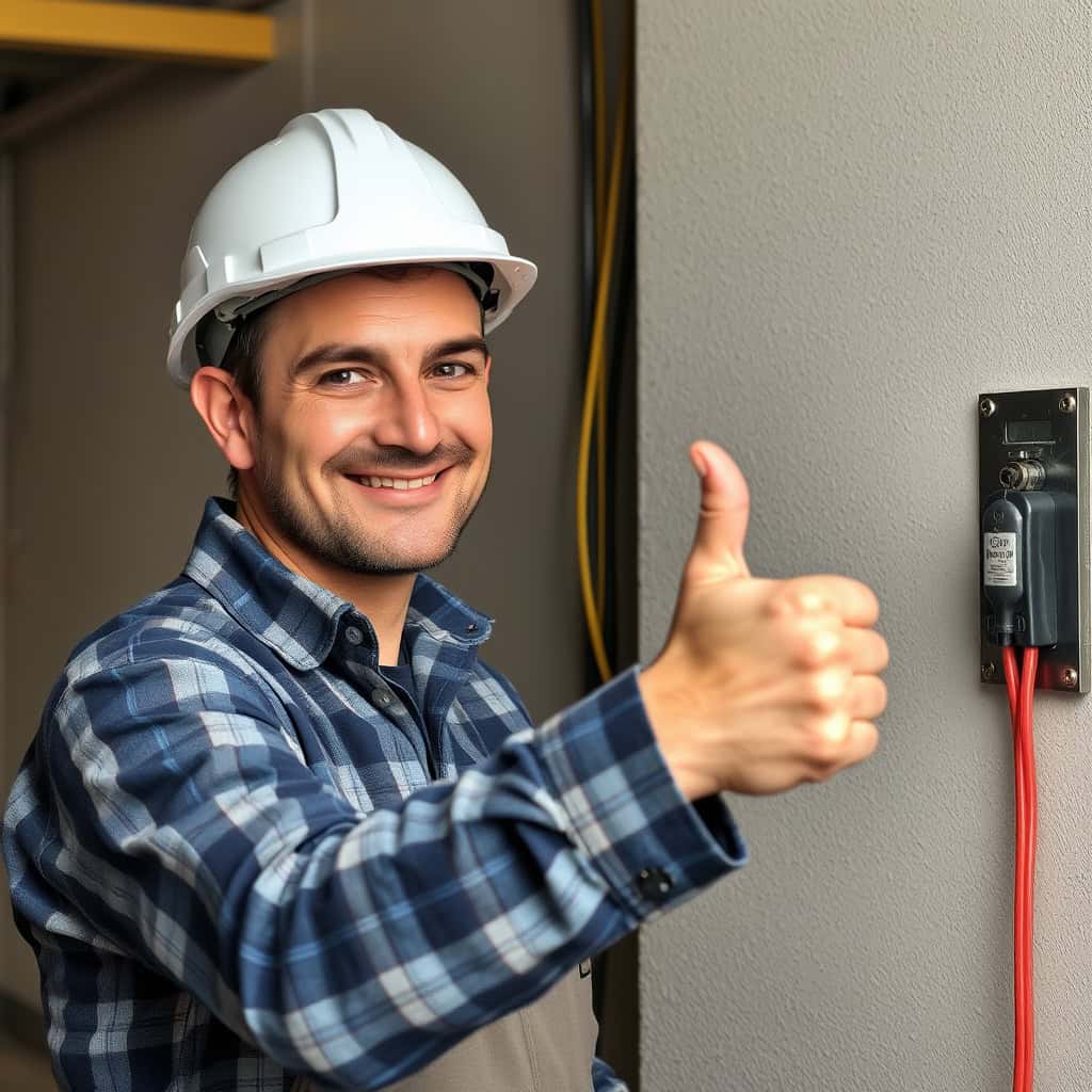 openart-image_rnjvEkJn_1738289713859_raw - Crown Trophy electrician giving the thumbs up for phenolic electrical labels