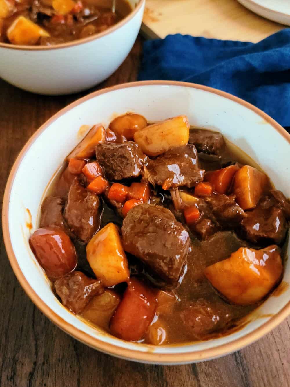 Hearty bowl of Irish beef stew