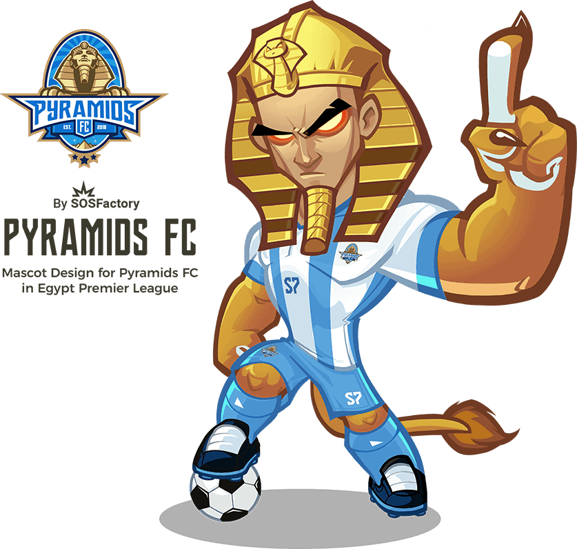 pyramids fc mascot design