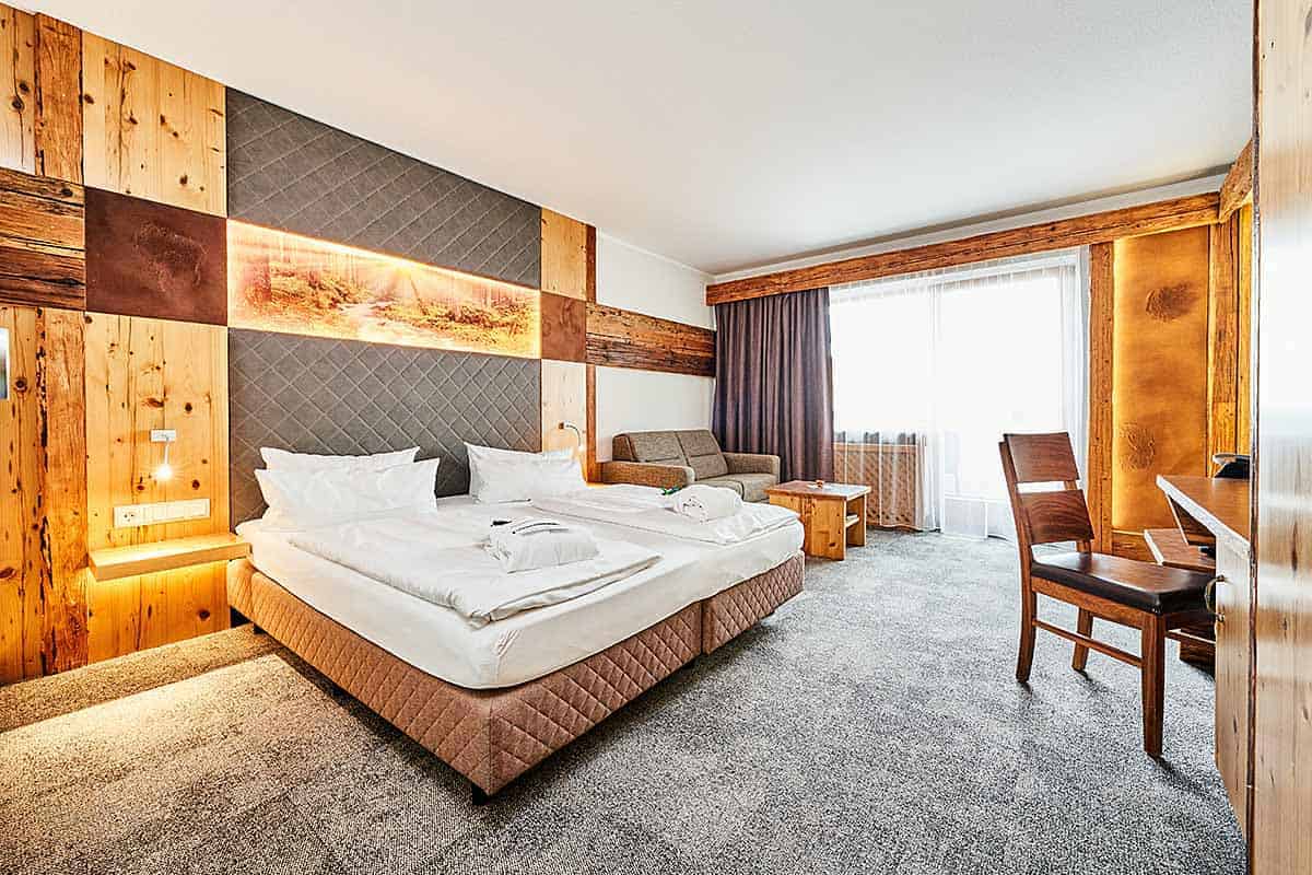 Eines der Standard Hotelzimmer unseres Wellnesshotels