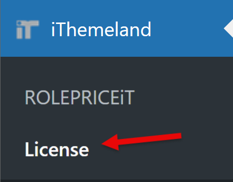 Open ithemeland license page