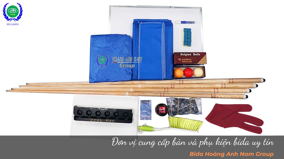 Đơn vị cung cấp bàn và phụ kiện bida uy tín
