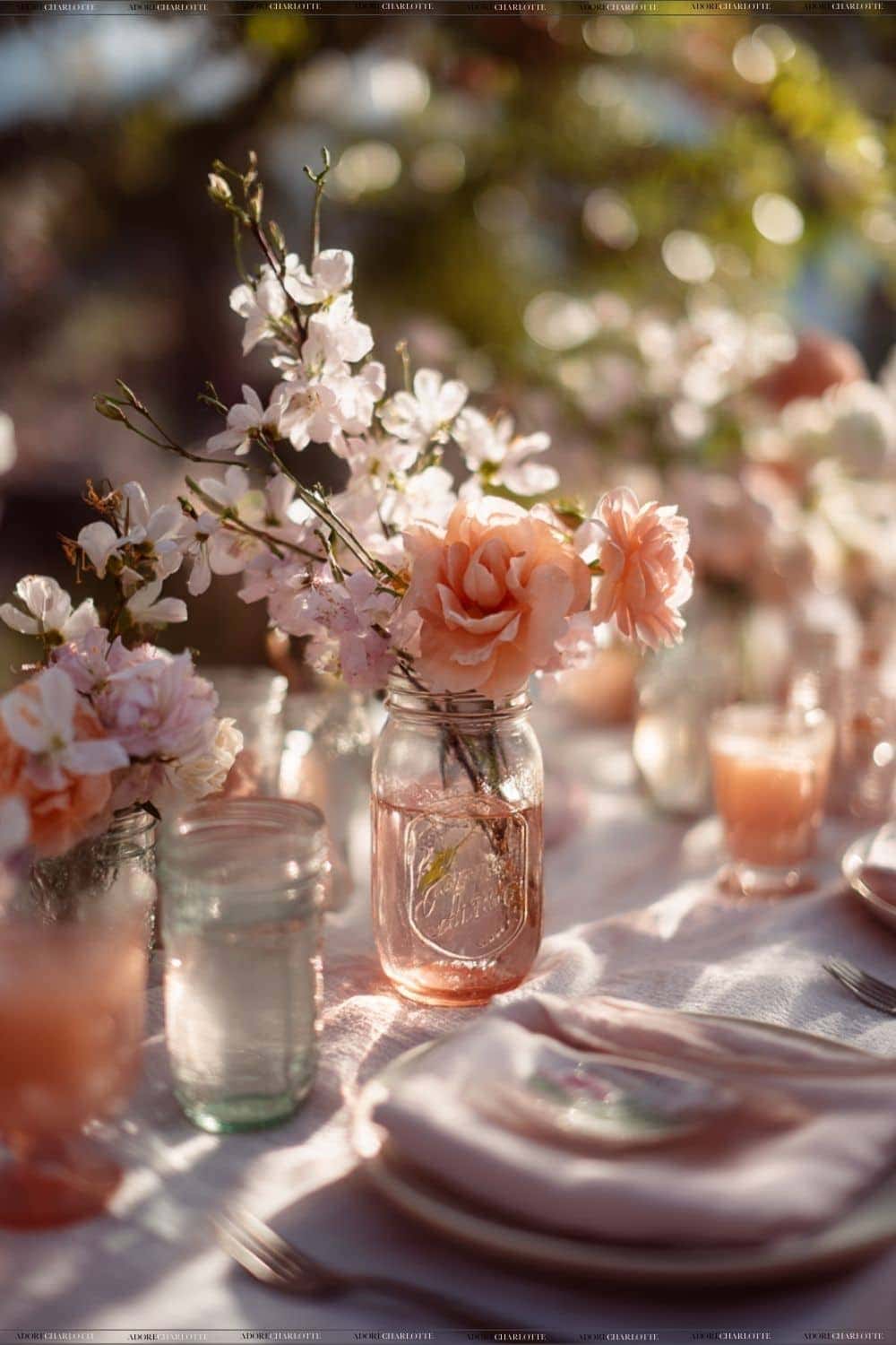 Creative Centerpieces with Seasonal Flowers Creative Backyard Birthday Party Decor Ideas