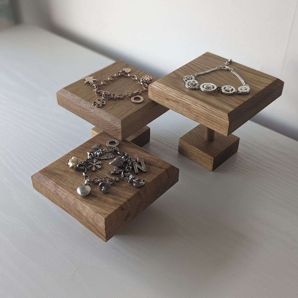 Solid Oak Jewellery Riser Displays