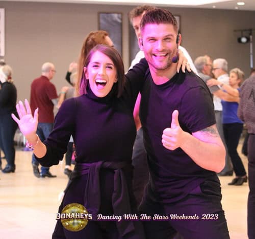 Strictly Come Dancing Stars Aljaz Skorjanec Janette Manrara Strictly Come Dancing Stars Aljaz Skorjanec Janette Manrara BBC Studios Warner