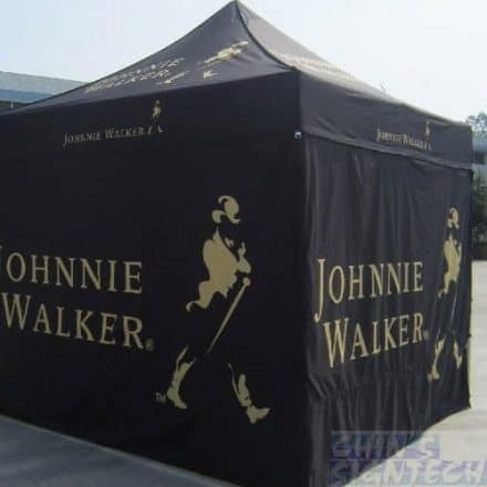 trade show tent for Jonnie Walker