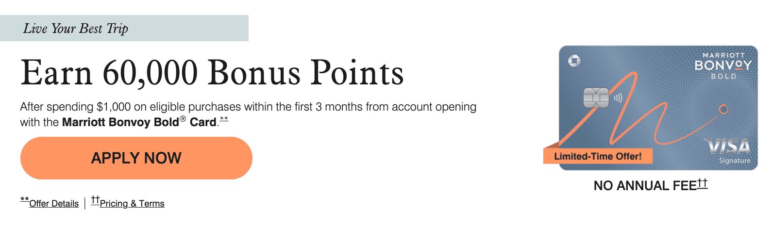 Offers 2025 Chase Marriott Bonvoy CC - Only for New Cardholders 1 Marriott Bonvoy Bold СС offers