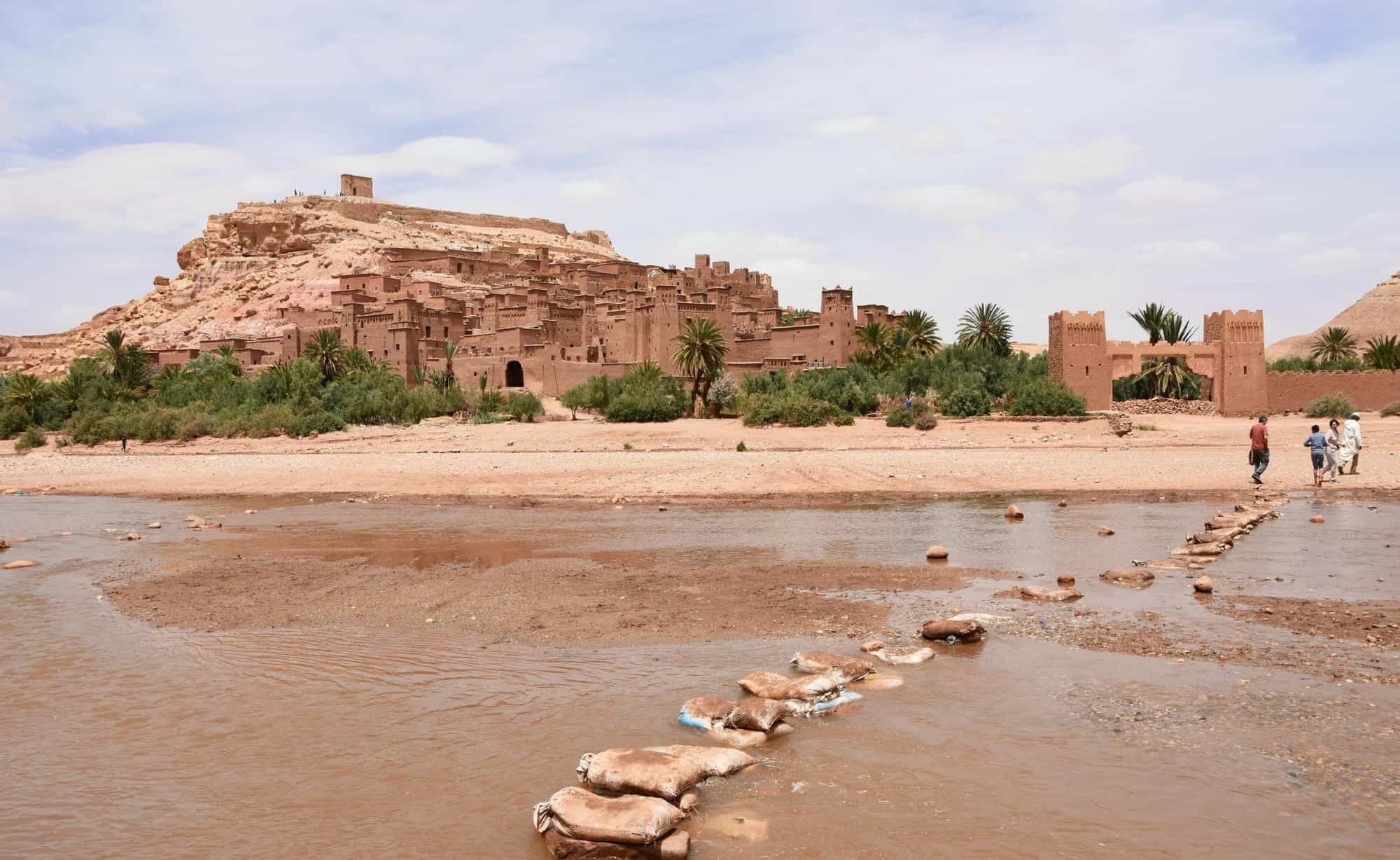 Castillo de Aït Ben Haddou, fortaleza histórica en Marruecos, Patrimonio de la Humanidad.