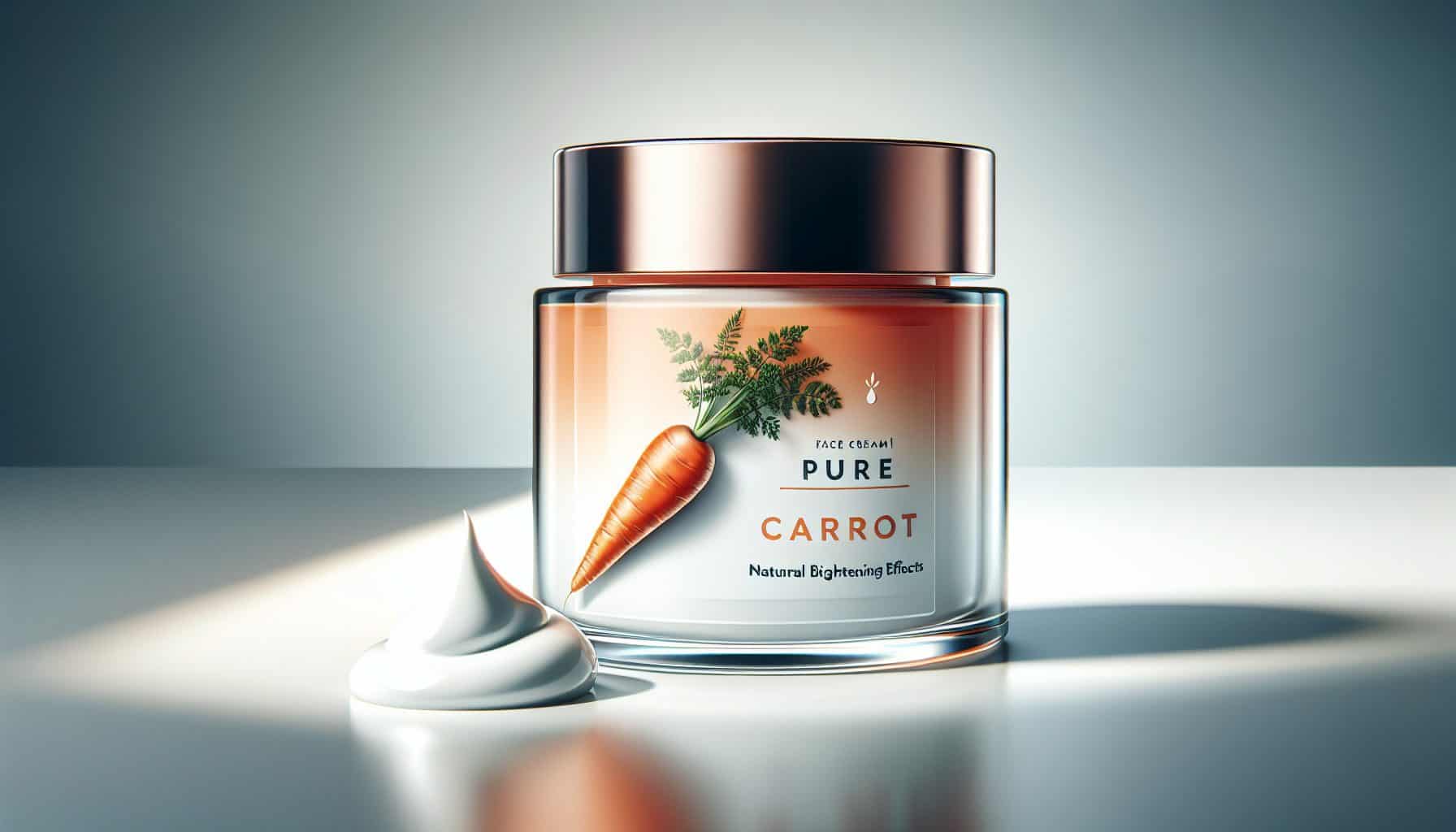 pure carrot face cream for natural brightening