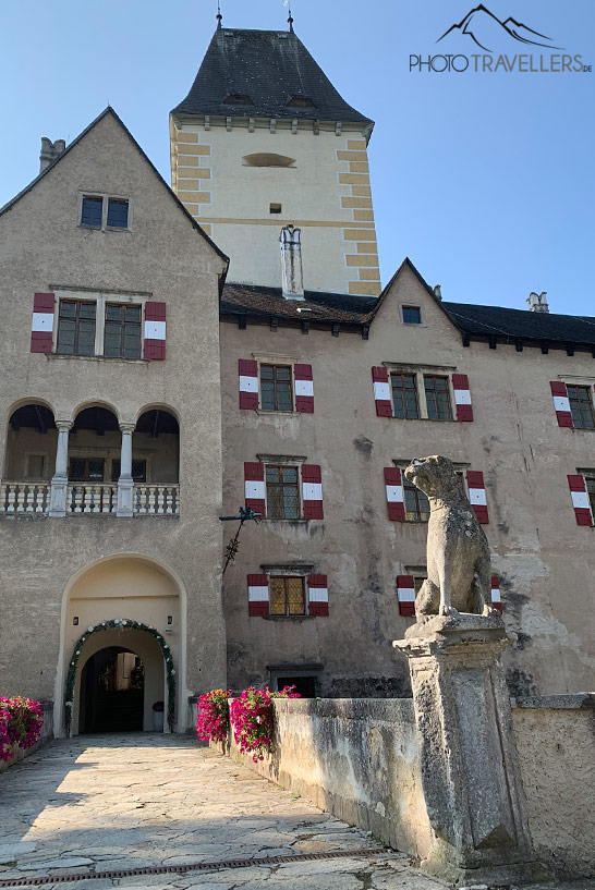 Die Brücke zur Burg Ottenstein im Waldviertel