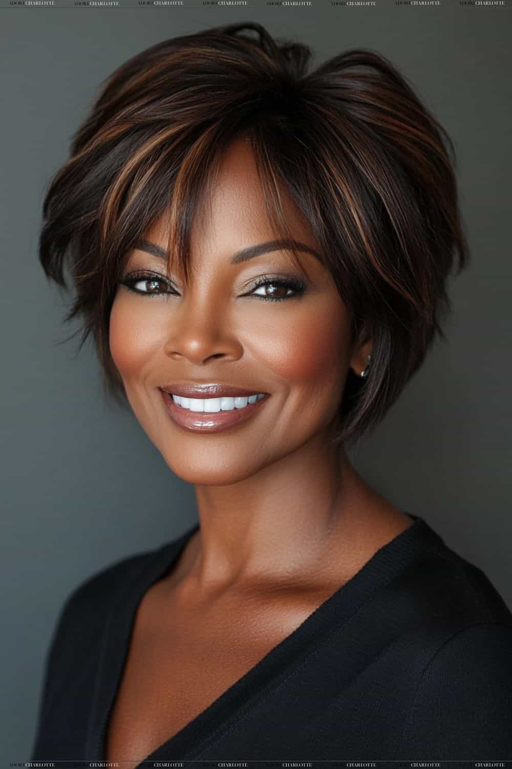 Blunt Bob with Bangs for Thinning Hair