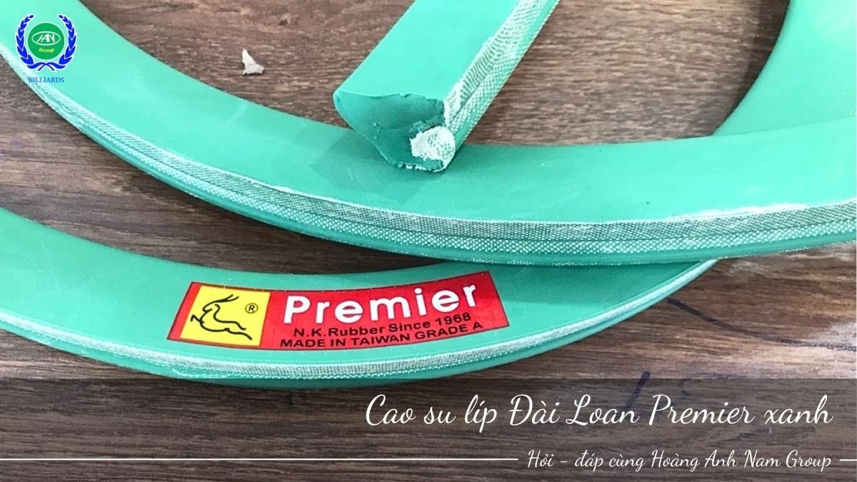 Cao su líp Đài Loan Premier xanh