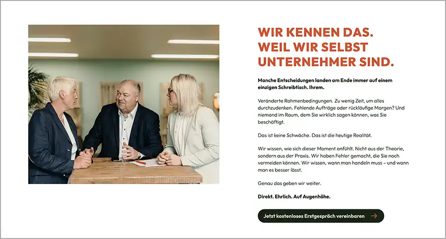 Screenshot Website von Paul Imhäuser