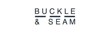 Buckle & seam logo showcased in their portfolio.