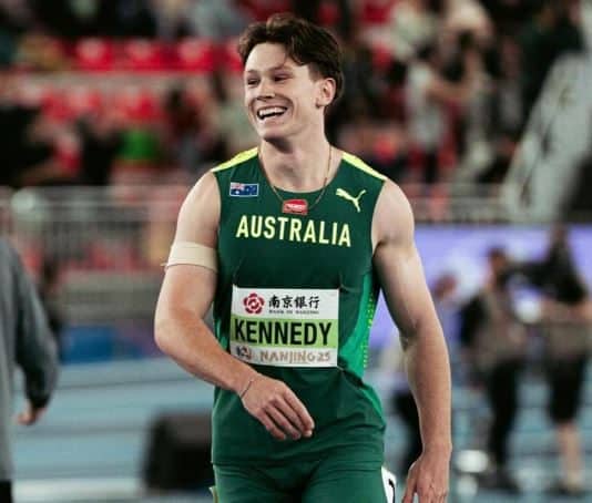 Australia’s Lachlan Kennedy Claims Silver in Thrilling 60m Final at World Indoor Championships