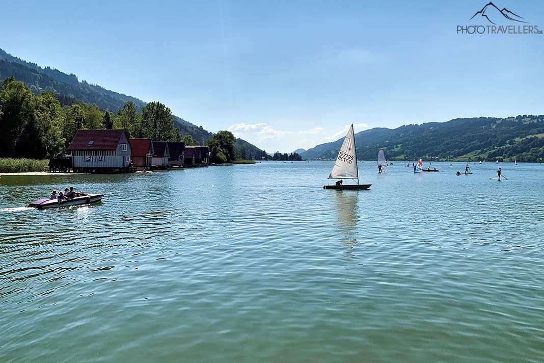 Boote auf dem Großen Alpsee