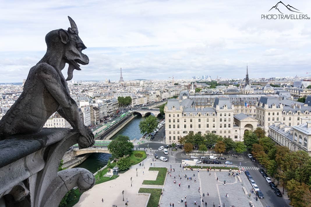 Ausblick Südturm Notre Dame auf Paris