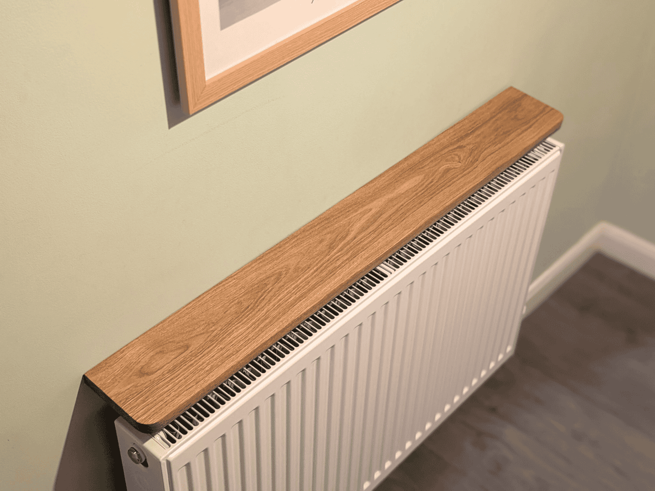 Easy Fit Solid Oak Radiator Shelf – Wood 'N' Pegs