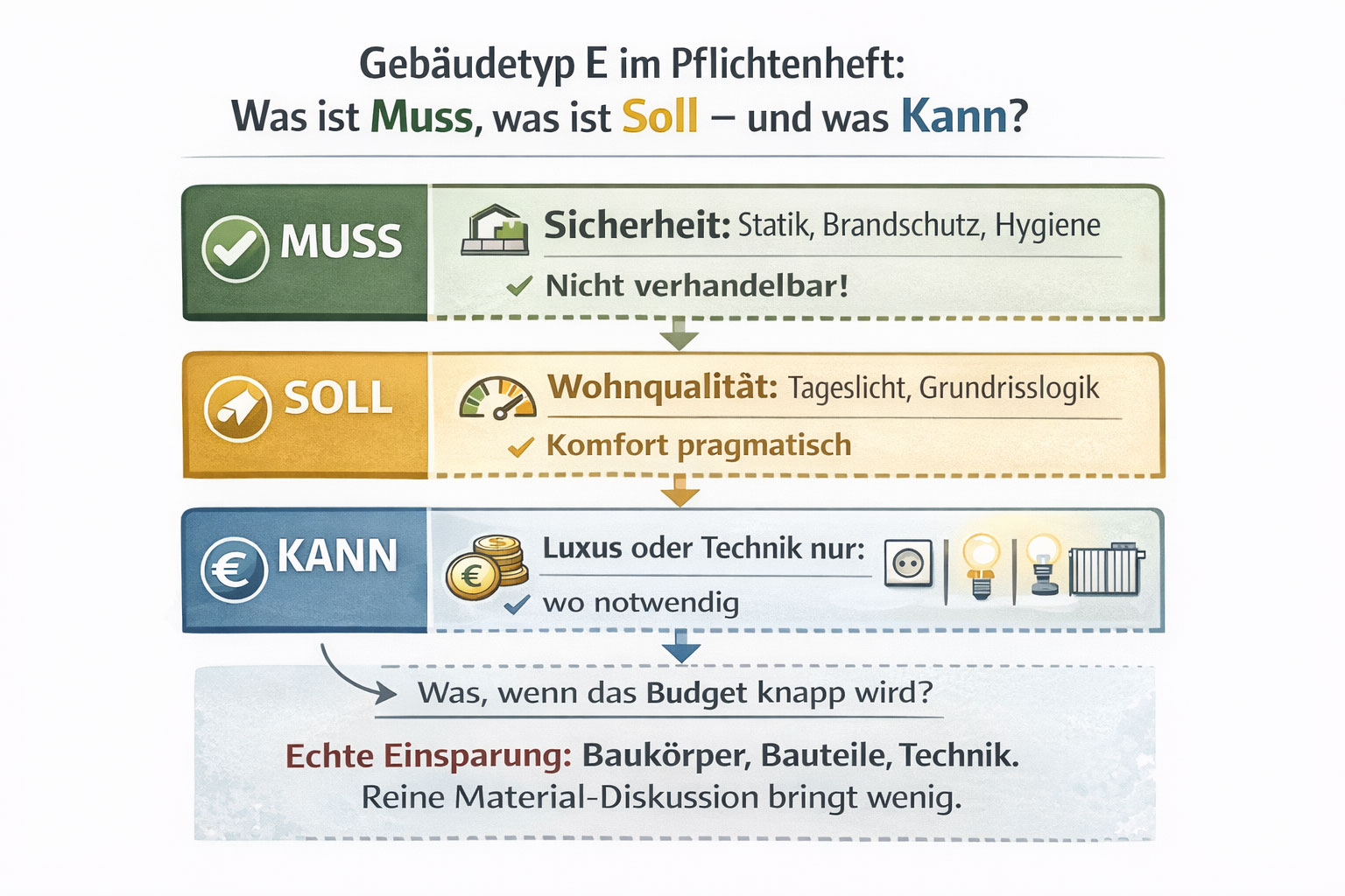 Gebäudtyp E im Pflichtenheft