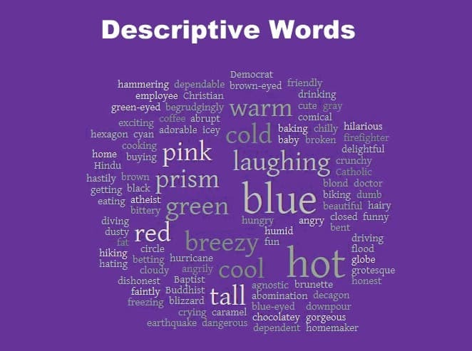 Descriptive Words