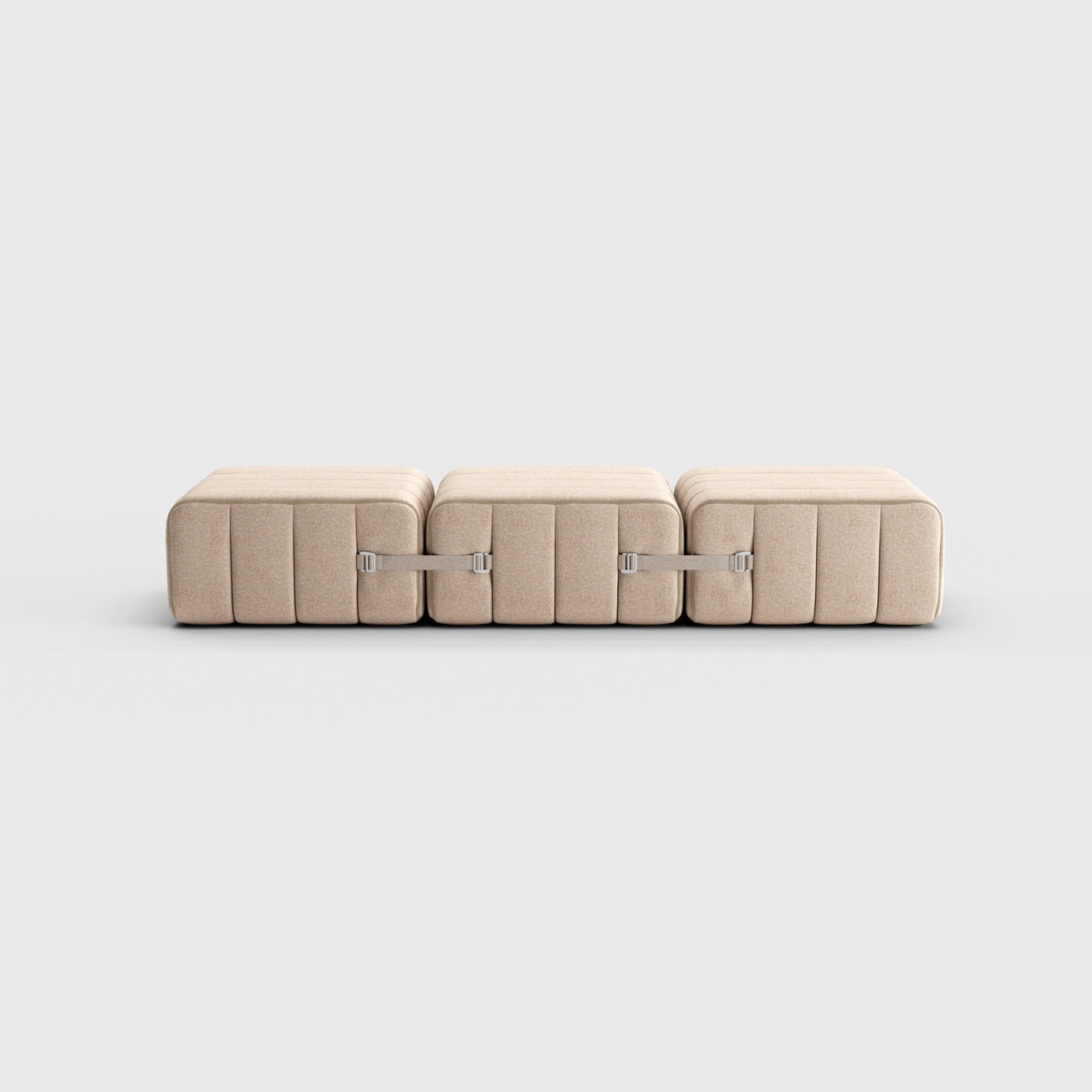 Modulares Einsitzer Sofa / Liege im Stoff Dama –  3 Sofa-Module