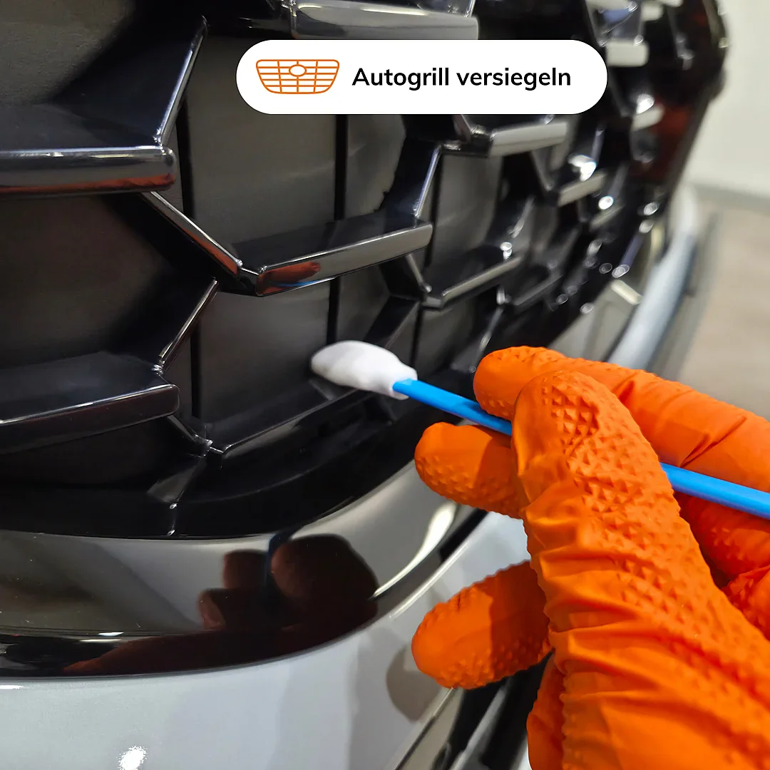 top-detail-tupfer-Autogrill-kreamikbeschichten Top Detail Tupfer beim Keramikbeschichten von schwer erreichbaren Stellen am Autogrill