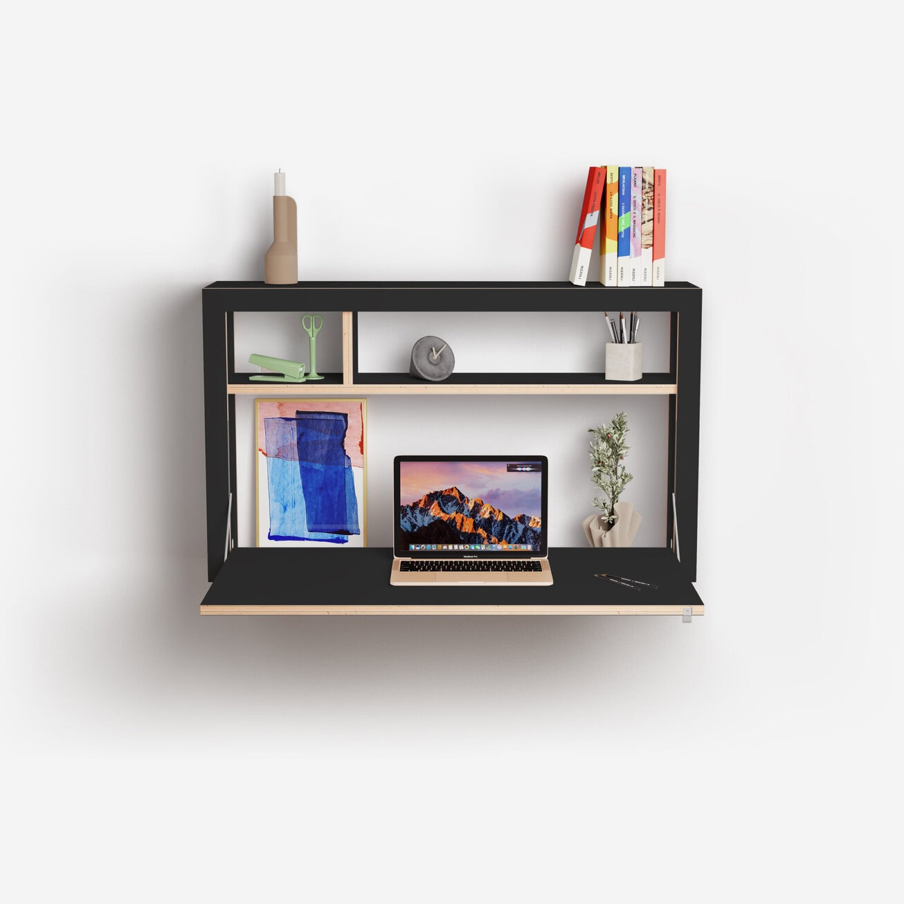 Fläpps Box Sekretär-in 100x60x20 | Großer Wandsekretär mit Stauraum