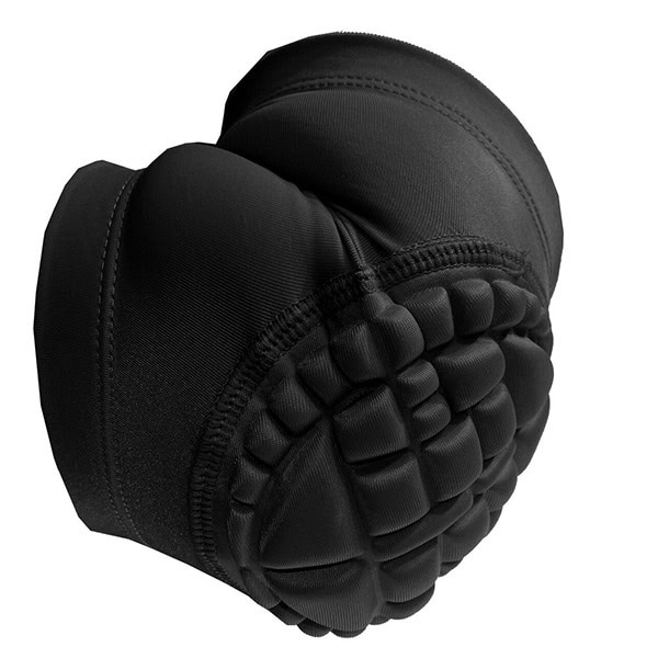 The Hagan Elbow Pads are black, padded elbow protectors featuring a textured, segmented surface for enhanced protection and support.