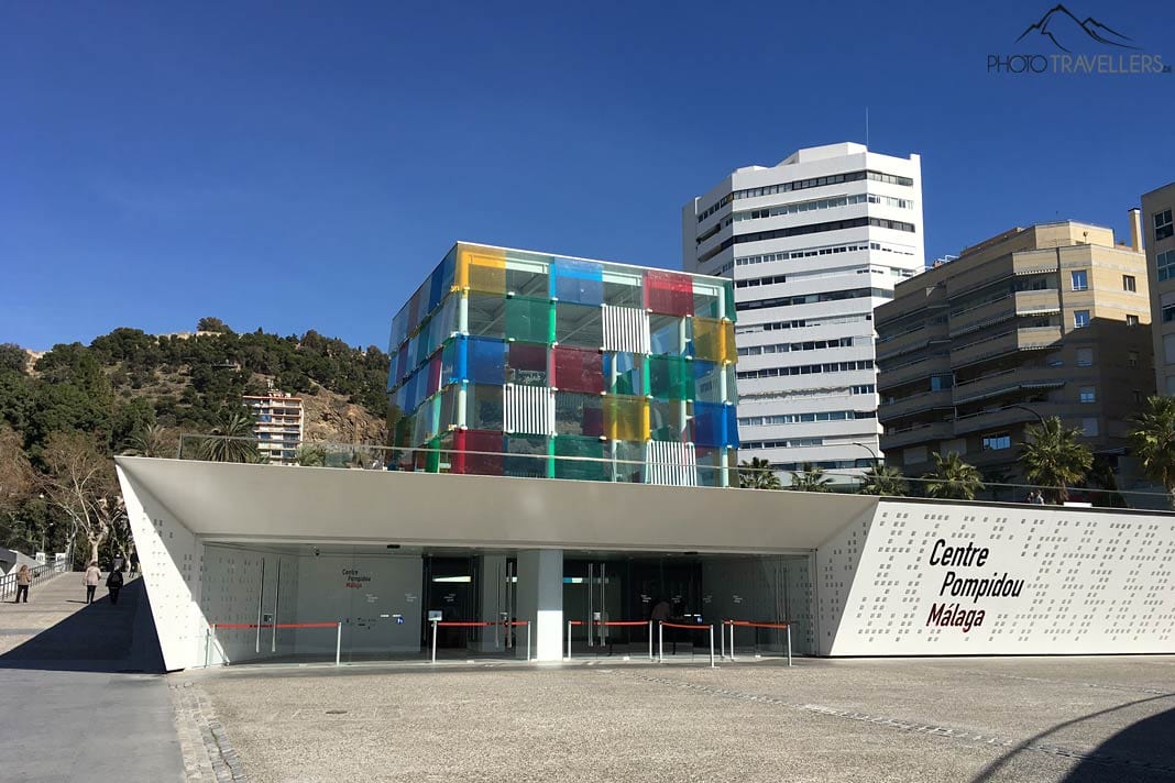 Der moderne Center Pompidou in Málaga