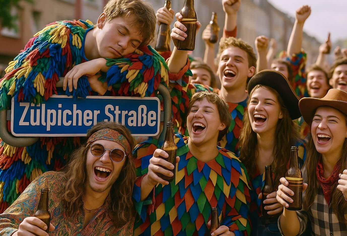Weiberfastnacht in der Zülpicher Straße