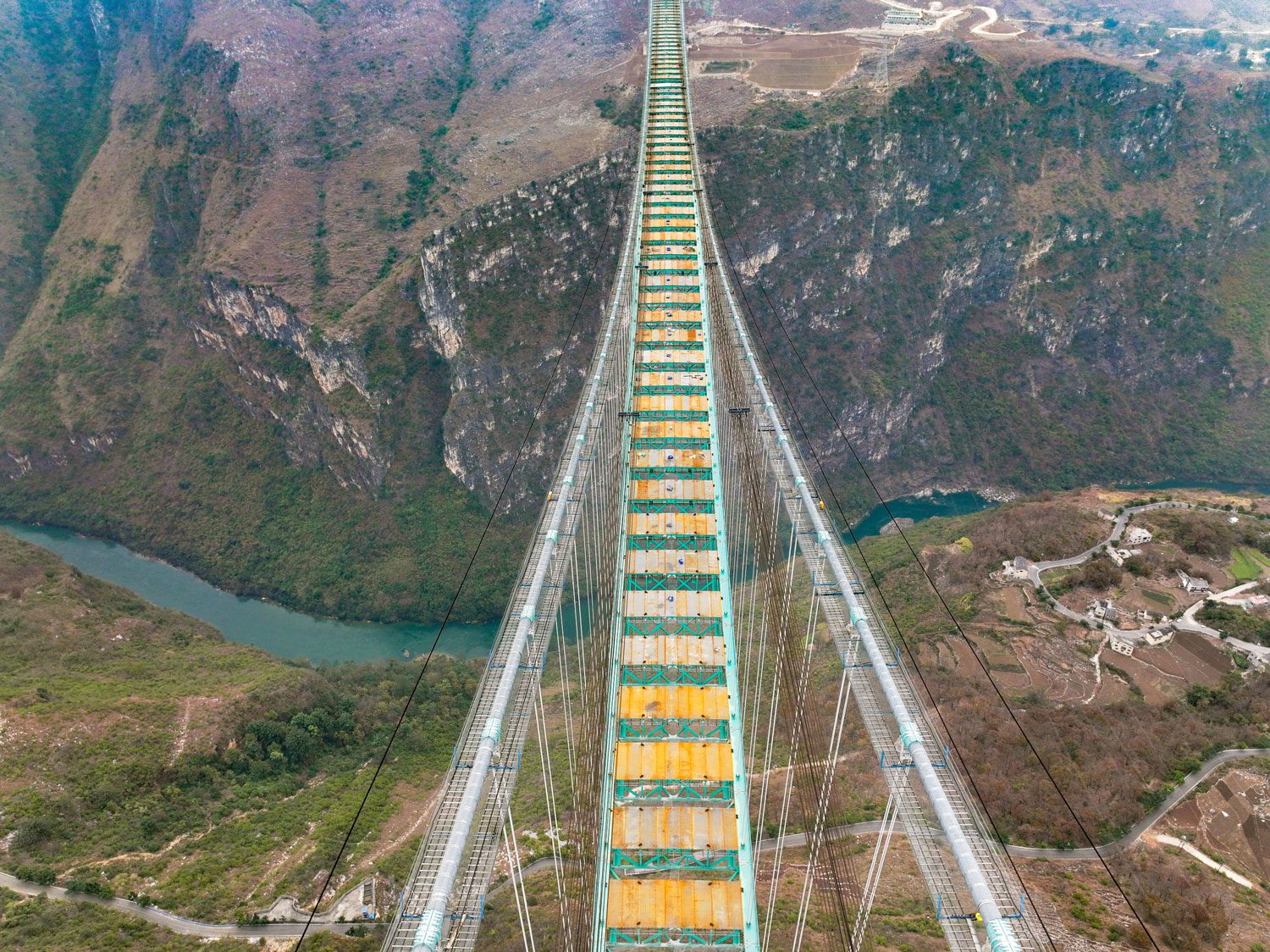 Huajiang Grand Canyon Bridge: Neue Rekordbrücke in China Huajiang Grand Canyon Bridge