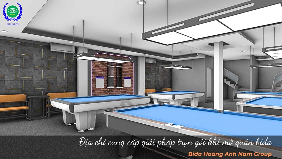 Địa chỉ cung cấp giải pháp trọn gói khi mở quán bida