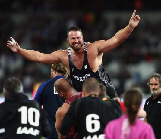New Zealand’s Tom Walsh on top of the shot put world