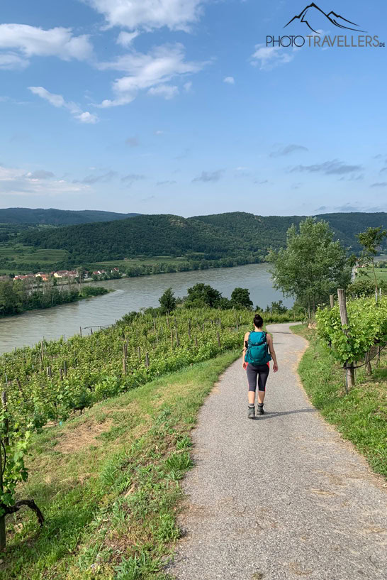 Biggi auf dem Welterbesteig